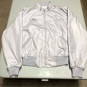 Vintage K-Brand SUPER KING AIR EMBROIDERED BOMBER JACKET USA M Pilot Airplane